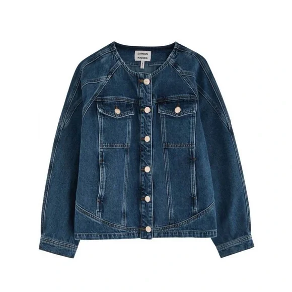 Anthropologie Damson Madder Vanessa Denim Jacket - Picture 2 of 4